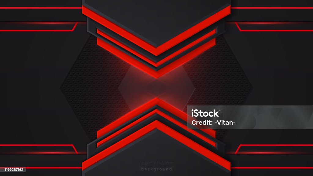 Red Development Background Layout Design Tech Red And Black Contrast Abstract Technology ...