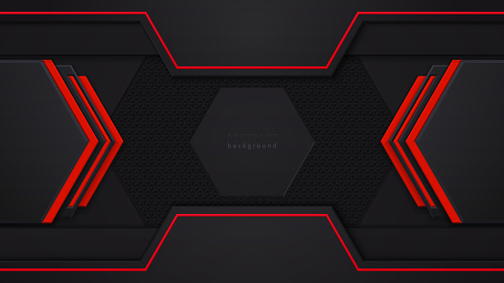 Red Development Background Layout Design Tech Red And Black Contrast Abstract Technology ...
