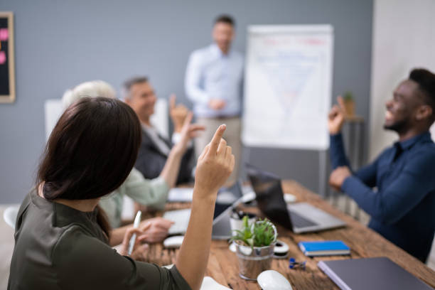 istock Manager Giving A Presentation To Staff 1199291034