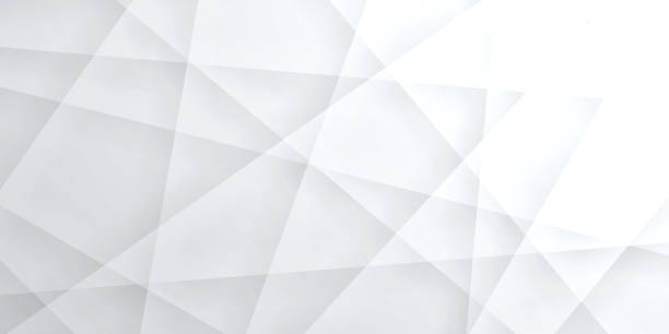 abstrakte helle weiße hintergrund - geometrische textur - monochrom stock-grafiken, -clipart, -cartoons und -symbole
