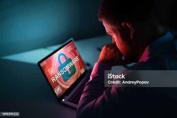 Person Looking At Laptop Screen Stock Photo - Download Image Now - Ransomware, Business, Computer