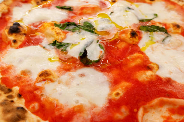 istock Italian Pizza Restaurant Menu - Classic Margarita Pizza. Pizza Dinner 1199291725