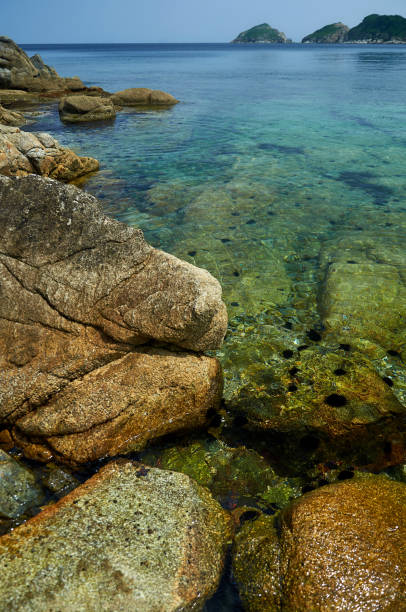 istock Sea coast with clear water. 1199293200