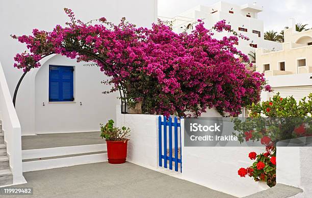 Features Santorini Stock Photo - Download Image Now - Building Exterior, Outdoors, Wall - Building Feature