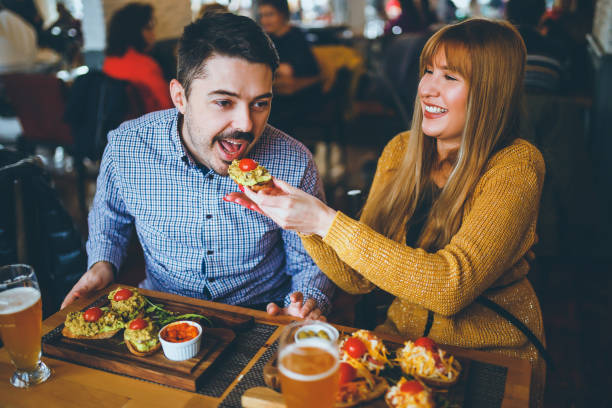 istock Couple enjoying lunch at a restaurant 1199299045