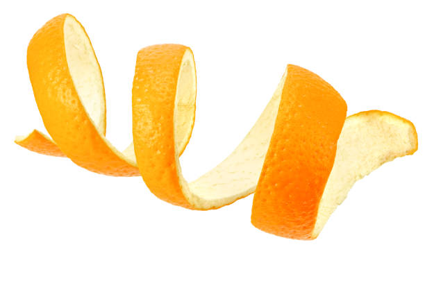 istock fresh orange peel isolated on white background 1199299369