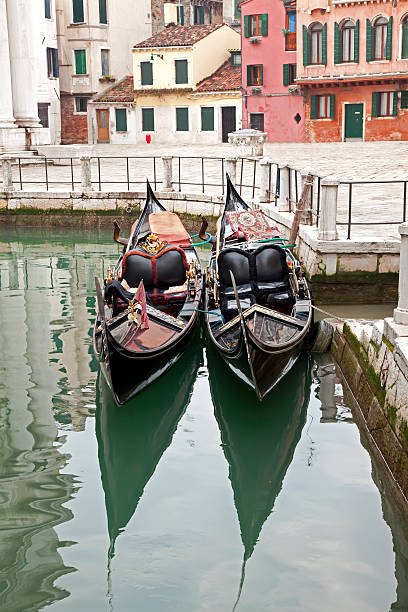 istock Two gondola in Venice at the pier 119930330