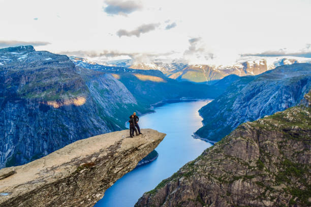 istock The tourists on the Trolltunga, Norway. 1199303556