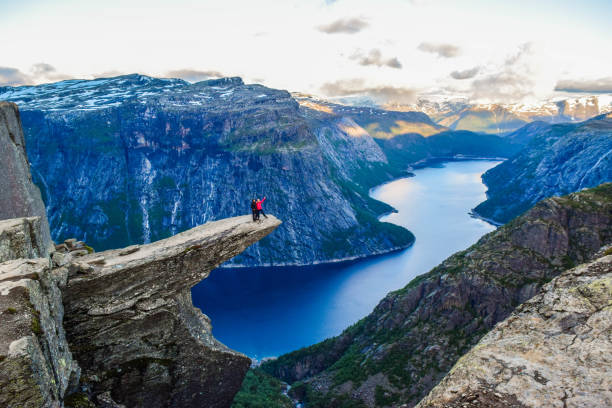 istock The tourists on the Trolltunga, Norway. 1199303602