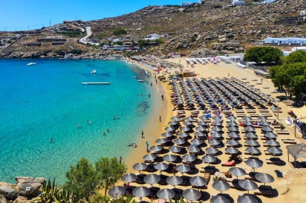 istock Paradise Beach in Mykonos, Greece 1199305440