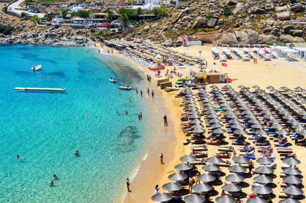 istock Paradise Beach in Mykonos, Greece 1199305470