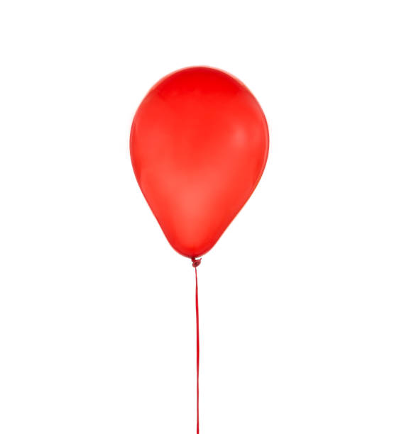 istock Red balloon for birthday and celebrations isolated on white background 1199305989
