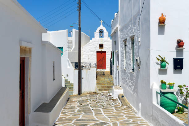 istock Narrow street in Mykonos, Greece 1199306326