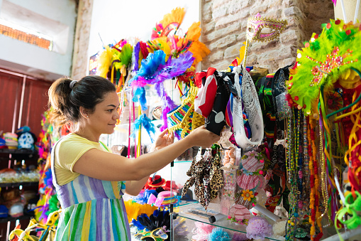 Woman, Accessories, Carnival, Tourist, Multi colored