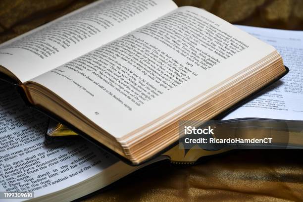 Three Holy Books Stock Photo - Download Image Now - Book, Catholicism, Holy Book