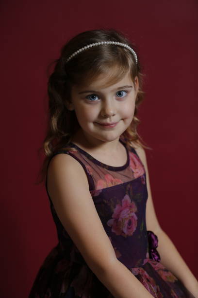 istock little girls portraits at studio 1199314188