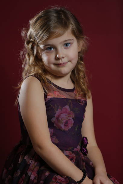 istock little girls portraits at studio 1199314409