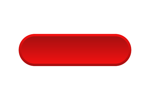 Vector red buttons isolated. Blank red menu button. Click icon vector. Subscribe button icon. Round button. Red button. EPS 10