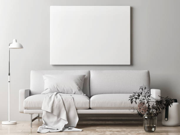 istock Mock up poster, Scandinavian interior design 1199317779