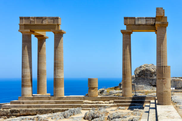 istock Ancient Greek ruins on Rhodes 1199320144