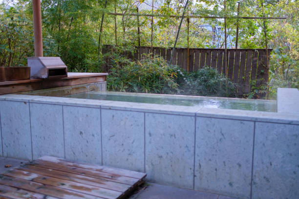 istock Relaxing Japanese Onsen Outdoors 1199321691