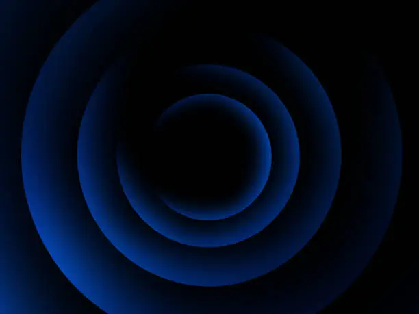 Concentric Blue Circle Elements Backgrounds. Abstract circle pattern