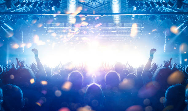 istock Concert crowd in front of a live stage 1199323698