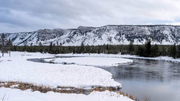 istock River in winter in Yellowstone 1199325325