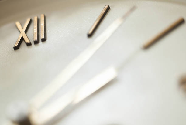 istock Clock face of the old wall clock 1199332910