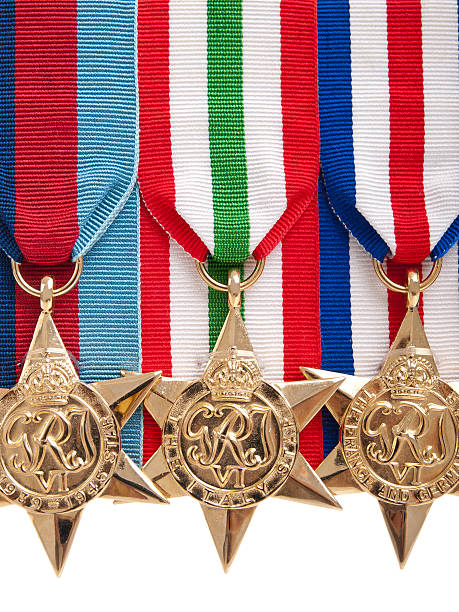 istock World War II Canadian star medals 119933589