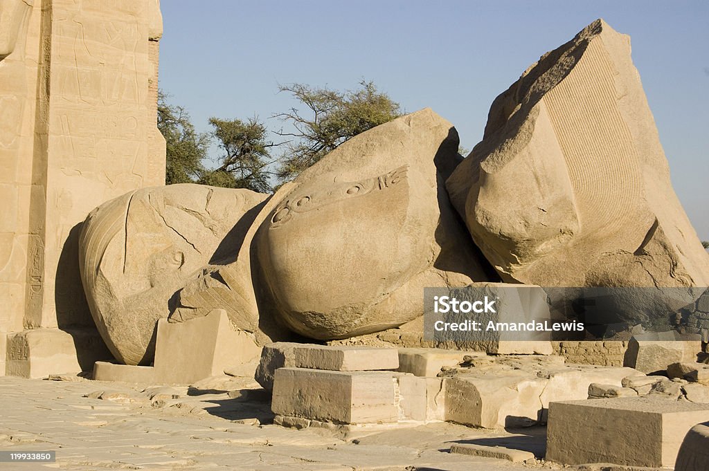 Ozymandias statue, Ramesseum, Luxor  Statue Stock Photo