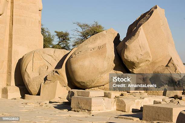 Ozymandias Statue Ramesseum Luxor Stock Photo - Download Image Now - Statue, Demolished, Broken