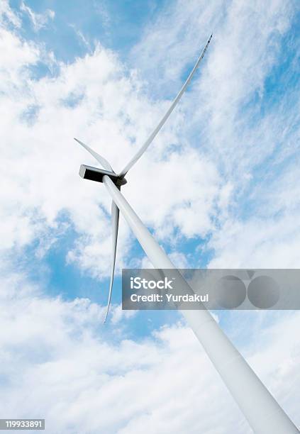 Foto de Turbina Eólica e mais fotos de stock de Azul - Azul, Céu - Fenômeno natural, Eletricidade