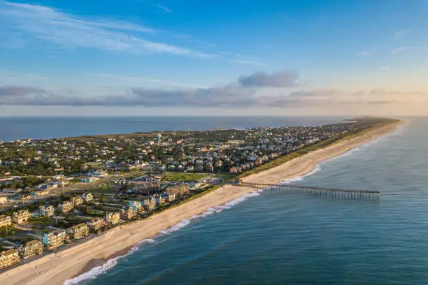 Aerial view of Outer Banks North Carolina