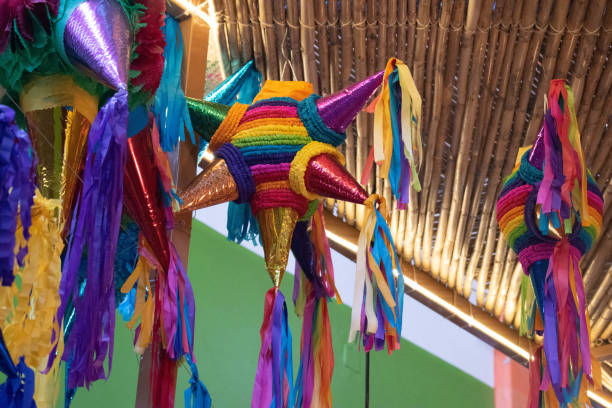 istock Traditional colorful mexican pinatas 1199342175