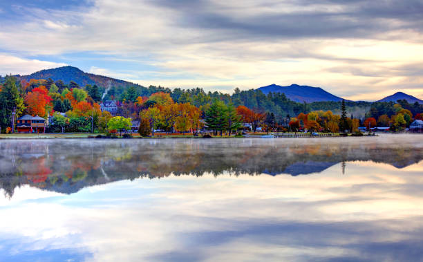 istock Autumn on Saranac Lake 1199347745