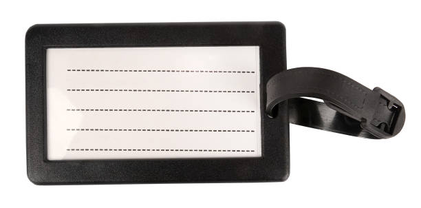istock Luggage tag pendant key empty blank for bag or suitcase 1199349113