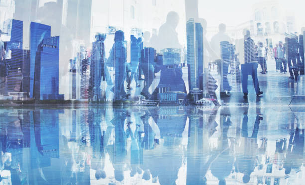 istock crowd of business people double exposure 1199361165