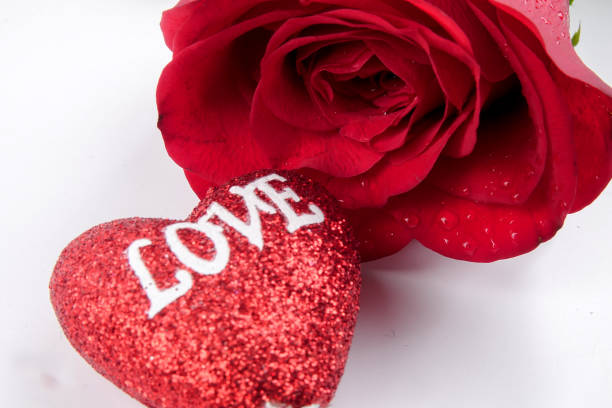 istock VALENTINE CONCEPT with rose and heart shape. 1199362439