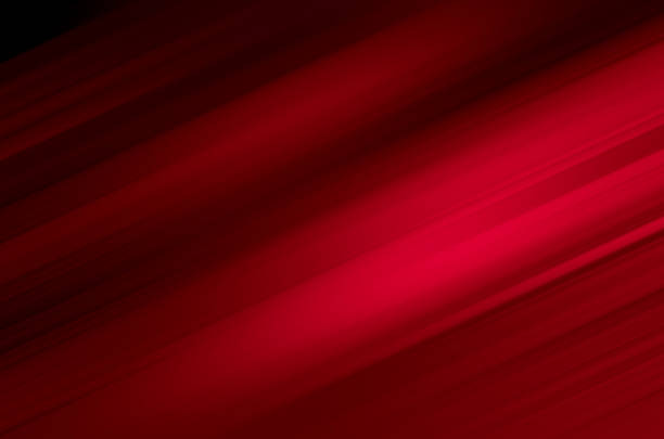 abstracto rojo y negro son patrones de luz con el degradado es el con la pared de suelo textura metal suave tecnología diagonal fondo negro oscuro elegante limpio moderno. - nobody copy space equipment high up fotografías e imágenes de stock