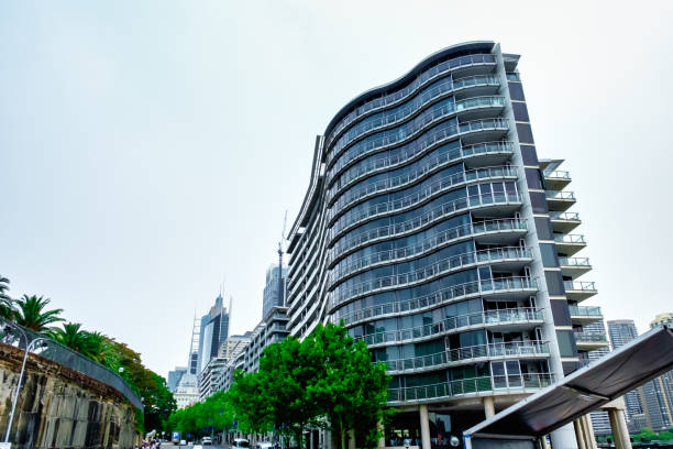istock Perspective shot of an office building 1199364156
