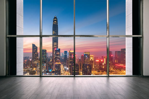 istock Shenzhen Futian CBD skyline and interior space 1199366097