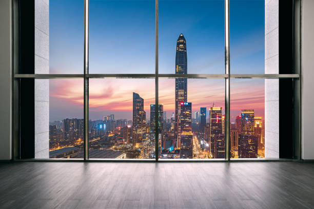 istock Shenzhen Futian CBD skyline and interior space 1199366151