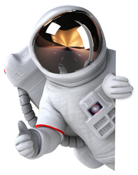 Astronaut - 3D Illustration stock photo