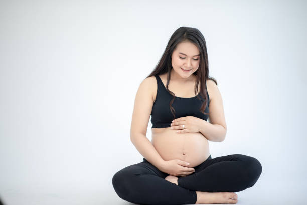 istock Meditate when giving birth Close-up 1199382673