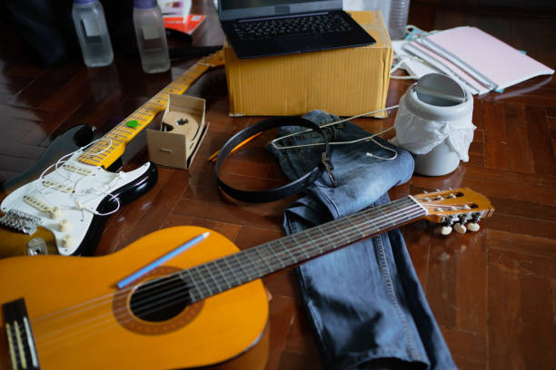 istock An untidy man's room floor 1199383460