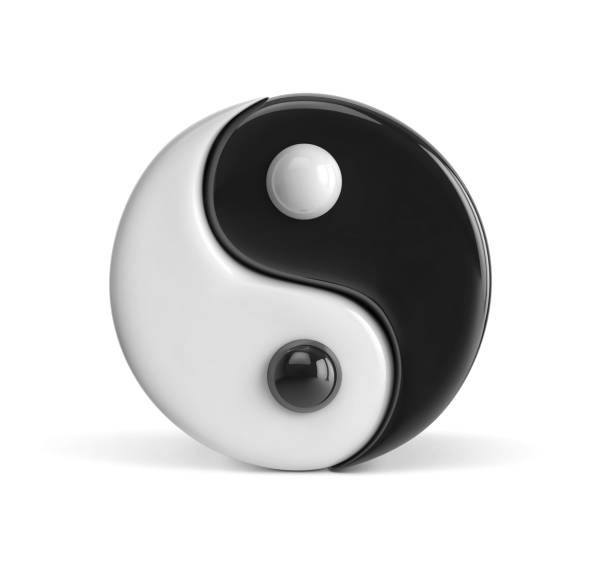 istock Yin and Yang symbol isolated on white 1199384408