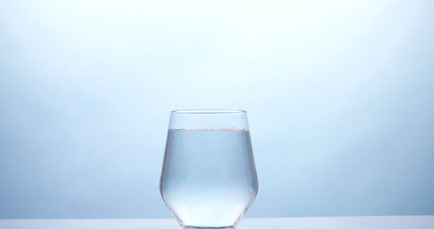 Glass of drinking water.