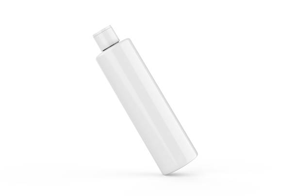 istock Cosmetic bottle mock up template on isolated white background. Liquid container for gel, lotion, cream, shampoo, perfume, bath foam, 3d illustration. 1199390370