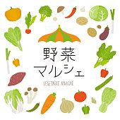 istock fresh vegetables set (vector) 1199390543
